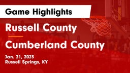 Russell County  vs Cumberland County  Game Highlights - Jan. 21, 2023