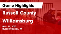 Russell County  vs Williamsburg   Game Highlights - Nov. 25, 2023