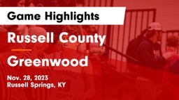 Russell County  vs Greenwood  Game Highlights - Nov. 28, 2023