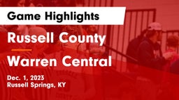 Russell County  vs Warren Central  Game Highlights - Dec. 1, 2023