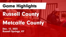 Russell County  vs Metcalfe County  Game Highlights - Dec. 12, 2023