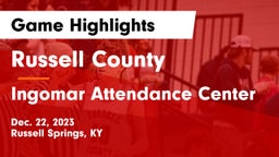 Russell County  vs Ingomar Attendance Center Game Highlights - Dec. 22, 2023