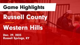 Russell County  vs Western Hills  Game Highlights - Dec. 29, 2023