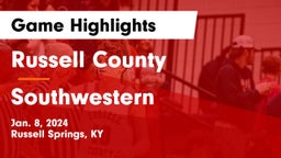 Russell County  vs Southwestern  Game Highlights - Jan. 8, 2024