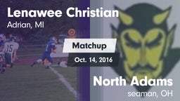 Matchup: Lenawee Christian vs. North Adams  2016