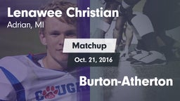 Matchup: Lenawee Christian vs. Burton-Atherton 2016