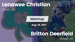 Matchup: Lenawee Christian vs. Britton Deerfield 2017
