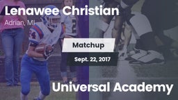 Matchup: Lenawee Christian vs. Universal Academy 2017