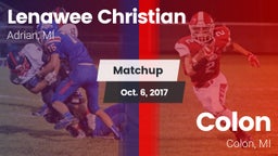 Matchup: Lenawee Christian vs. Colon  2017