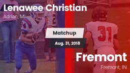 Matchup: Lenawee Christian vs. Fremont  2018