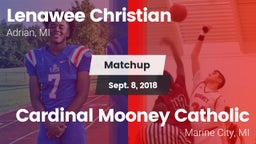 Matchup: Lenawee Christian vs. Cardinal Mooney Catholic  2018