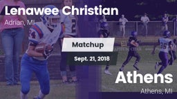Matchup: Lenawee Christian vs. Athens  2018