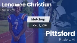 Matchup: Lenawee Christian vs. Pittsford  2018