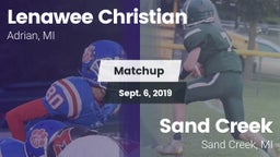 Matchup: Lenawee Christian vs. Sand Creek  2019