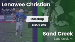 Matchup: Lenawee Christian vs. Sand Creek  2019