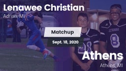 Matchup: Lenawee Christian vs. Athens  2020