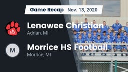 Recap: Lenawee Christian  vs. Morrice HS Football 2020