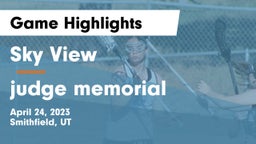 Sky View  vs judge memorial Game Highlights - April 24, 2023