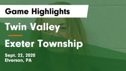 Twin Valley  vs Exeter Township  Game Highlights - Sept. 22, 2020