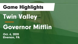 Twin Valley  vs Governor Mifflin Game Highlights - Oct. 6, 2020