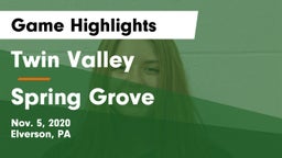 Twin Valley  vs Spring Grove Game Highlights - Nov. 5, 2020