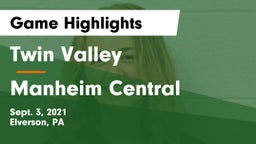 Twin Valley  vs Manheim Central  Game Highlights - Sept. 3, 2021