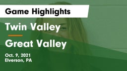 Twin Valley  vs Great Valley Game Highlights - Oct. 9, 2021