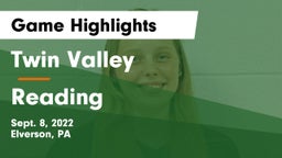 Twin Valley  vs Reading  Game Highlights - Sept. 8, 2022