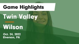 Twin Valley  vs Wilson  Game Highlights - Oct. 24, 2022