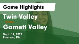 Twin Valley  vs Garnett Valley Game Highlights - Sept. 12, 2023