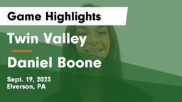 Twin Valley  vs Daniel Boone  Game Highlights - Sept. 19, 2023
