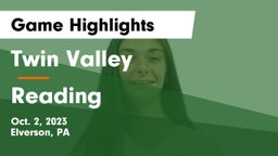 Twin Valley  vs Reading  Game Highlights - Oct. 2, 2023