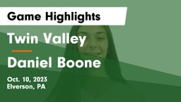 Twin Valley  vs Daniel Boone  Game Highlights - Oct. 10, 2023