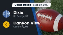 Recap: Dixie  vs. Canyon View  2017