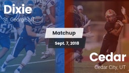Matchup: Dixie  vs. Cedar  2018