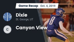 Recap: Dixie  vs. Canyon View 2019