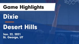Dixie  vs Desert Hills  Game Highlights - Jan. 22, 2021