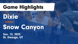 Dixie  vs Snow Canyon  Game Highlights - Jan. 13, 2023
