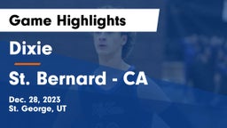 Dixie  vs St. Bernard  - CA Game Highlights - Dec. 28, 2023