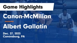 Canon-McMillan  vs Albert Gallatin Game Highlights - Dec. 27, 2023