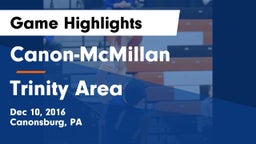 Canon-McMillan  vs Trinity Area  Game Highlights - Dec 10, 2016