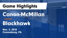 Canon-McMillan  vs Blackhawk  Game Highlights - Nov. 3, 2018