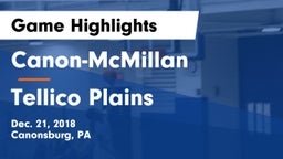 Canon-McMillan  vs Tellico Plains Game Highlights - Dec. 21, 2018