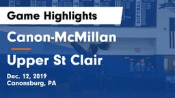 Canon-McMillan  vs Upper St Clair Game Highlights - Dec. 12, 2019
