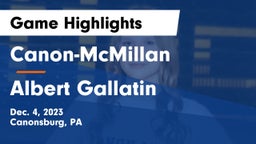 Canon-McMillan  vs Albert Gallatin Game Highlights - Dec. 4, 2023
