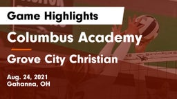 Columbus Academy  vs Grove City Christian  Game Highlights - Aug. 24, 2021