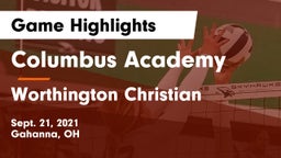 Columbus Academy  vs Worthington Christian  Game Highlights - Sept. 21, 2021