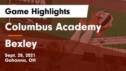 Columbus Academy  vs Bexley  Game Highlights - Sept. 28, 2021