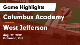 Columbus Academy  vs West Jefferson  Game Highlights - Aug. 29, 2022