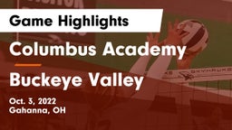 Columbus Academy  vs Buckeye Valley  Game Highlights - Oct. 3, 2022